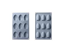 Silicone Madeleine Cookie Pan, 1Pc, 9-Cavity, Advanced Nonstick Baking Tool