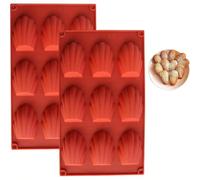 Silicone Madeleine Cookie Pan, 1Pc, 9-Cavity, Advanced Nonstick Baking Tool
