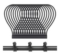 Silicone Magnetic Cable Ties, Reusable Magnetic Twist Ties with Strong Magnet Cable Straps for Bundling and Organizing, Home, Office, School (Black-16 Packs)
