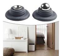 Silicone Magnetic Door Stopper Anti-Collision Floor Suction Silent Short Door Stop Windproof Stable Base Strong Holding for Home Decoration, Grey(Grey)