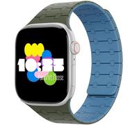 Silicone magnetic strap for Apple watch ultra 1 2 3 series 11 10 9 8 7 6 (49/46/45/44/42mm) - adjustable apple watch band with magnets -cute apple watch bands for women,smart watch band for men