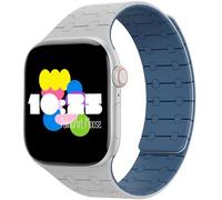 Silicone magnetic strap for Apple watch ultra 1 2 3 series 11 10 9 8 7 6 (49/46/45/44/42mm) - adjustable apple watch band with magnets -cute apple watch bands for women,smart watch band for men