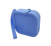 Silicone Makeup Bag: Travel Cosmetic Bag, Waterproof Case | Soft & Flexible Makeup Bag, Durable Zipper Closure With A Clean Easy For Store, azul, Consulte la descripción, See description