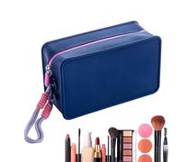 Silicone Makeup Bag Travel - Travel Makeup Bag, Portable Cosmetic Bag | Travel Makeup Bag Colorful Zipper Cosmetic Pouch for Women, Portable Makeup Pouch for Travel, Weekend, School, Business Trip,