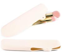 Silicone Makeup Bag - Waterproof, Soft, Reusable Toiletry Organizer - GonzRise, WHITE, Minimalist Soft Pouch