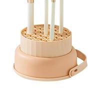 Silicone Makeup Brush Cleaner Bowl - Portable Washing Dish With Drying Holder, Multifunctional Scrubbing Pad, Handy Cosmetic Tool Container, Gentle Bristle Cleaning Aid | For Daily Routine Bathroom S