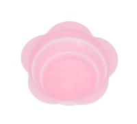Silicone Makeup Brush Cleaner Folding Powder Puff Cleaning Bowl Eyeshadow Brushes Washing Soft Mat Beauty Tools Scrubber Box(Pink)