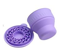 Silicone Makeup Brush Cleaning Mat,Cosmetic Brush Cleaning Bowl | 2" Brush Cleaning Pad & Holder | Portable Folding Multi-Function Washing Tool