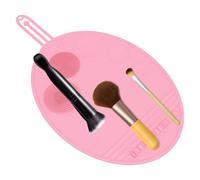 Silicone Makeup Brush Cleaning Mat - Makeup Cleaning Brush Scrubber Mat | Cosmetic Brush Cleaner, Silicone Foundation Palette, Makeup Mat For Nail Pigment Blending Foundation Eye Shadow Lipsticks
