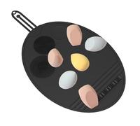 Silicone Makeup Brush Cleaning Mat - Makeup Cleaning Brush Scrubber Mat | Cosmetic Brush Cleaner, Silicone Foundation Palette, Makeup Mat For Nail Pigment Blending Foundation Eye Shadow Lipsticks