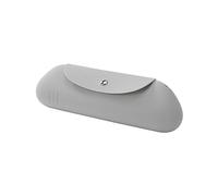 Silicone Makeup Brush Holder, Silicone Makeup Brush Bag, Magnetic Closure Makeup Brush Cover - Portable Face Brush Case, Soft Cosmetic Bag for Daily and Work, gray, 説明を参照してください