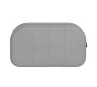 Silicone Makeup Brush Storage Bag, Portable Cosmetic Bag, Dustproof and Moisture-Proof, for Travel/Daily Life, Multi-Colour, darkgray, Elegant style