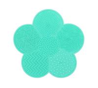 Silicone MakeUp Cleaning Brush Scrubber Pad Washing Gel Mat Foundation Makeup Cleaner Scrubbing(Green)
