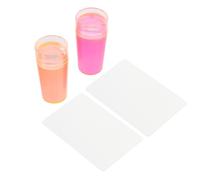 Silicone Manicure Stamper Set with Head and Cap, 2 Sets