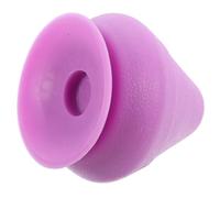 Silicone Massage Ball with Suction Cup Base for Sore Muscles | Groove Design, Smooth Surface, Self Release, for Trigger Points, Lumbar Use at Home