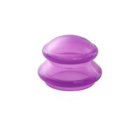 Silicone Massage Body Cups, Relaxation Anti Cellulite Chinese Vacuum Silicone Cupping Cups, Manual Cuppings Massager for Back, Shoulders(L,Purple)