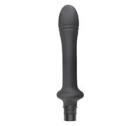 Silicone Massage Gun Head, 1 Pc Black Egg-Shaped Tip, 6.7 in / 17 cm Food-Safe Attachment for Muscle Relief, Skin Protection, 15-16 mm Adapters, Easy to Clean