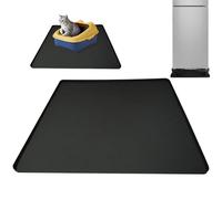 Silicone Mat for Mini Fridge - 60 x 60 cm Waterproof Protector for Under Appliances - Base for Refrigerator | Non-Slip Surfaces for Dryer, Refrigerator P