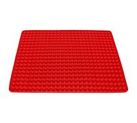 Silicone Mat with 140 Dimpled Sections, Heat-Resistant & Non-Stick Cooking for Pet Treats, Biscuits & Oil Drainage