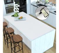 Silicone Mats for Kitchen Counter, 47.3"x23.6"x0.08" Largest Heat Resistant Mat Kitchen Island Waterproof 2MM Thick Countertop Protector Mat Nons-slip Extra Large Counter Mat (Semitransparent)