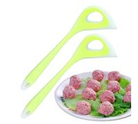 Silicone Meatball Maker - Non-stick Meatball Scoop, Meatball Tool, Meat Baller Spoon, Non-Stick 2 Pieces Silicone Meatballs Meat Ball Spoon for Fast