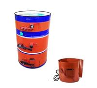 Silicone Metal Drum Heater, Heavy Duty Barrel Heaters Band With 30-150℃ Adjustable Thermostat Heating Pad,for Industrial Heating Place(Digital,120L 250 * 1360MM 1700W)