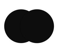 Silicone Microwave Mat 12 Inch, Non Stick Turntable Mat for Kitchen, BPA Free Multi-Purpose Heat Resistant Oven Mat 2 Pack (Black)