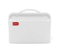 Silicone Microwave Steam Sterilizer Bag for Baby Bottles, Reusable Sterilizing Bag for Pump Parts and Toddler Accessories, Easy to Use Sterilizer Bags Perfect for Home and Travel, White (1PC)