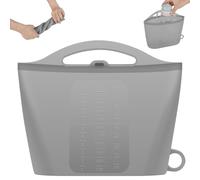 Silicone Microwave Steriliser Bag, 2.5/3L Microwave Reusable Steam Bags for Baby Bottles, Bump Barts, Dummies & Teethers, Fruit Vegetable Storage Fresh Keeping Bag for Home and Travel(2500ml)