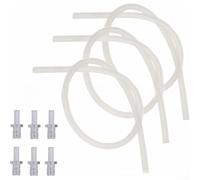 Silicone Milk Hose Replacement Set with Nipple Adapters for Fully Automatic Coffee Machines, Transparent Steam Wand Tubing for Z5 Z6 Z7 Z8 For GIGA Models, For Barista