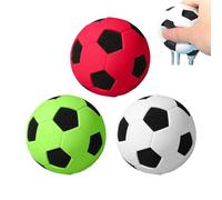 Silicone Mini Soccer Ball - 3 Pieces Soft Sponge Toy | Colorful Sponge Bouncy Balls | For Kids Relaxation Release Tension Sports Game Indoor Outdoor Home School Play