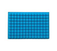 Silicone Mini Square Chocolate 126 Cavity Tray Candy for Homemade Gummy Jelly Caramels Ice Trays Small Cubes 20 Pieces (Blue, One Size)