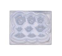 Silicone Miniature Lips Shaped Mold Nails Art Epoxy Mouth Silicone Resin Tool Jewelry Making Accessories Lips Shaped