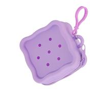 Silicone Miniature Wallet Elastic Coin Plots Creative Hole Design Silicone Card Holder for School Supply Storage Silicone Key Holder Wallet, a, standard size