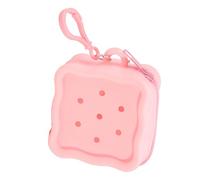 Silicone Miniature Wallet Elastic Coin Plots Creative Hole Design Silicone Card Holder for School Supply Storage Silicone Key Holder Wallet, b, standard size