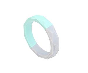 Silicone Mint and Grey Marle Teething Bangle Stylish Jewellery for Mums