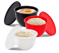 Silicone Mixing Bowl Liners Compatible with 5 Quart KitchenAid Mixers - Includes 3 Liners with Lids, Dishwasher Safe