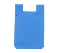 Silicone Mobile Phone Back Pocket Women Men Card Holder Case Soft Elastic Non-Slip Cell Stick Adhesive Wallet(Blue4)