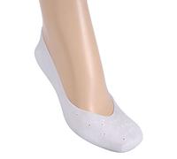 Silicone Moisturizing Gel Socks for Cracked Skin Care Full Length Foot Protector 1 Pair CN 37-40 White (L)