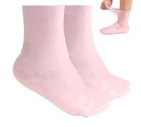 Silicone Moisturizing Socks 1 Pair Long Soft Gel Socks Anti Slip Foot Mask for Dry Cracked Feet Softening Calluses Rough Skin Spa Pedicure Women Heel Care Night Hydrating S Size