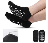 Silicone Moisturizing Socks for Men - 1 Pair Soft Foot Care Socks - Large Size Feet Moisturizing Socks for Dry Cracked Feet (Size L)