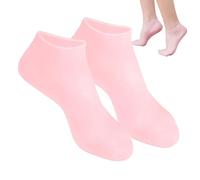 Silicone Moisturizing Socks, Women's Moisturizing Foot Dry Cracked Feet Socks, Breathable Skin Friendly Soft Foot Socks, U-Shape Cover Spa Care for Family Friends Colleagues Cracked Heels