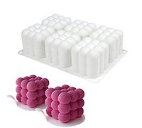 Silicone Mold 3D Bakeware Dessert Mousse DIY Mould, 6 Holes Magic of Cube Shape