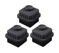 Silicone Mold - 3PCS Rhombic Reusable Tray 6.3cm Black Grey Green | Whiskey Cocktail Beverage Maker, Kitchen Refrigerator Bar Accessory, Home Dining Drink Cooling Ice Tool Set