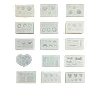Silicone Mold Artificial Cake Mini Cookie Bread Biscuit-Resin Molds Miniature Bread Dessert Molds Display-Prop Silicone Mold Sets for Epoxy Resin