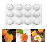 Silicone Mold Baking Pan Non-Stick Baking Pastry Chocolate Cake Dessert DIY Decoration Tools (Orange ZA_11.8x6.8x0.16 inch)