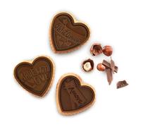 Silicone Mold Biscotti Cookie Love Slim Heart With Cutter - Silikomart