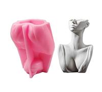 Silicone Mold Ceative Human Body Flower Pot Mould Vase Planter Silicone Molds for Concrete Plaster Clay DIY Making Tool Vase Silicone Mold for Resin