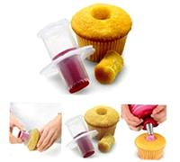 Silicone Mold Cupcake Plunger Circle Cutter Core Remover Muffin Cake Decorating Tools Baking Pastry Accessories