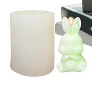 Silicone Mold Easter Bunny,Bunny Silicone Mold,3D Cute Easter Bunny Candle Molds Chocolate Molds - Easter Candy Molds for Chinese New Year, Valentine's Day, Family Gathering